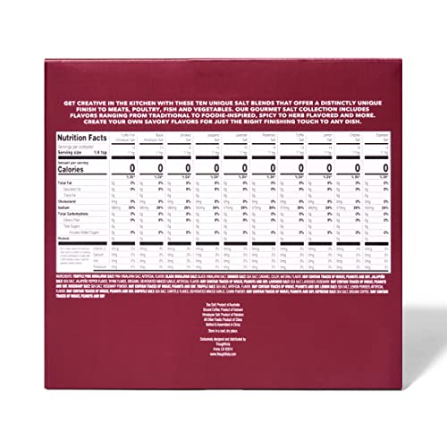 Thoughtfully Gourmet, Gourmet Salt Sampler Collection Gift Set