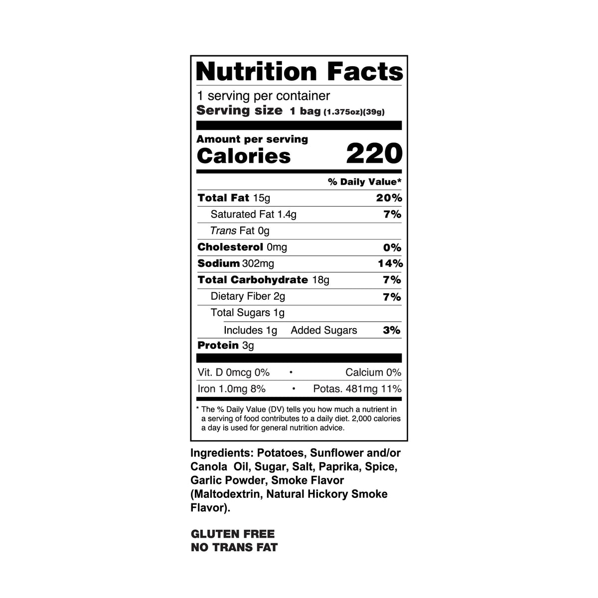 Barbecue Kettle-Cooked Potato Chips – 40 Individual Bags
