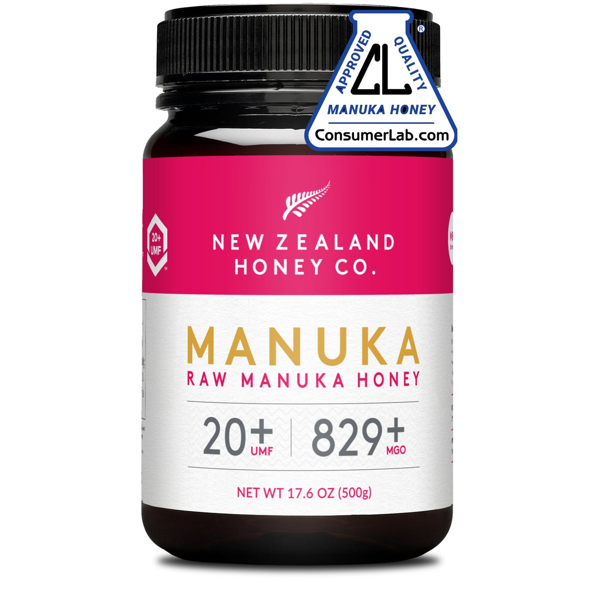 New Zealand Honey Co. Raw Manuka Honey UMF 20+ | MGO 829+