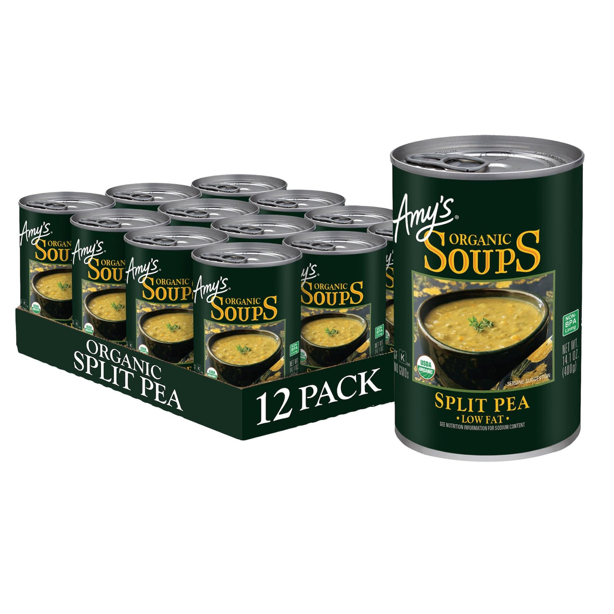 Amy's Soup, Vegan Split Pea Canned Soup