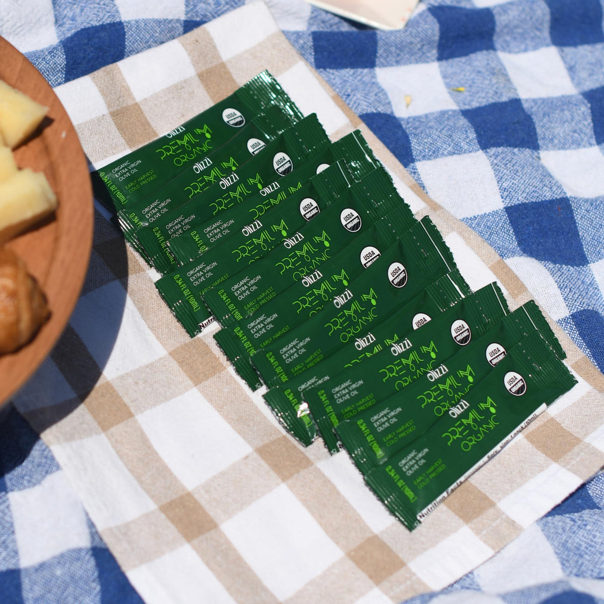 Premium Organic Extra Virgin Olive Oil Packets – 800 Serves
