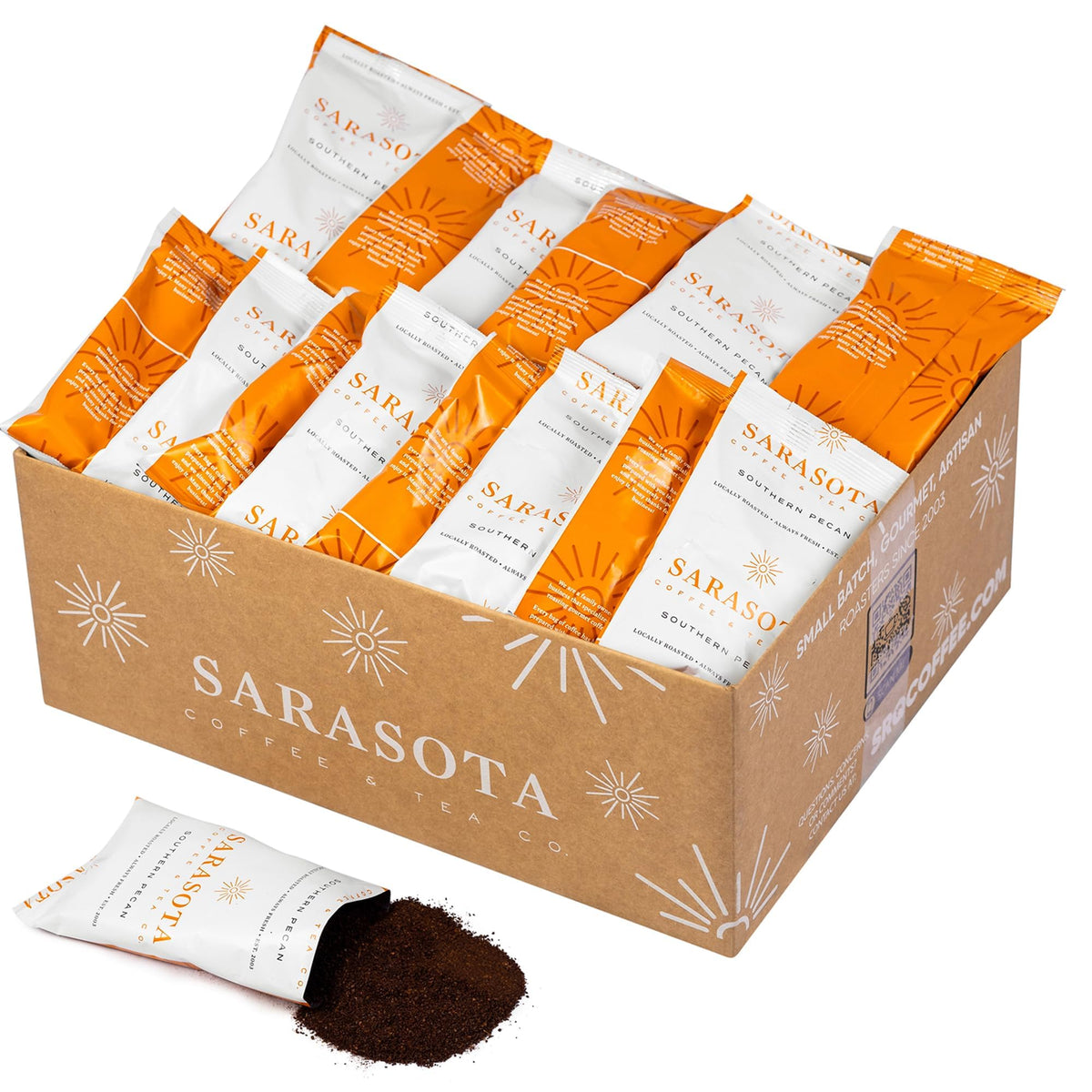 Low-Acid Decaf Flavored Ground Coffee – Premeasured Packs