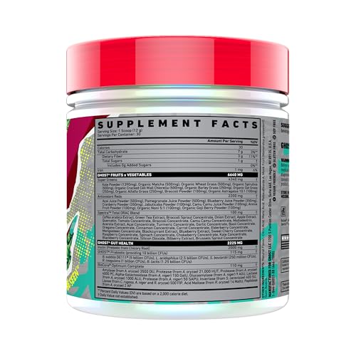 GHOST Greens Powder - 30 Servings, Gluten-Free