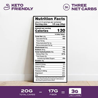 Keto Lupini Orzo Pasta – 18g Protein, 3g Net Carbs, 3 Pack