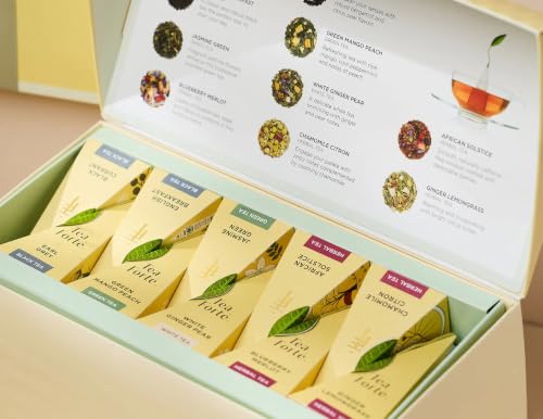 Premium Tea Sampler Gift Box – 20 Assorted Pyramid Infusers