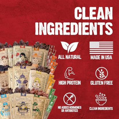 Righteous Felon Beef Jerky Snack, Gluten Free, High Protein, Low Calorie