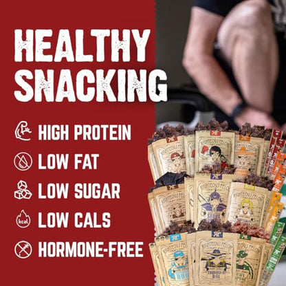 Righteous Felon Beef Jerky Snack, Gluten Free, High Protein, Low Calorie