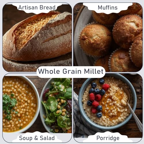Great River Milling Organic Hulled Millet, Gluten Free Whole Grain