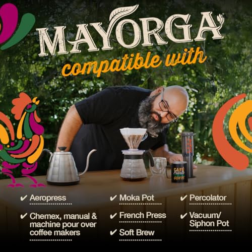 Mayorga Organics Cubano Roast Beans - 100% Arabica Whole Coffee Beans