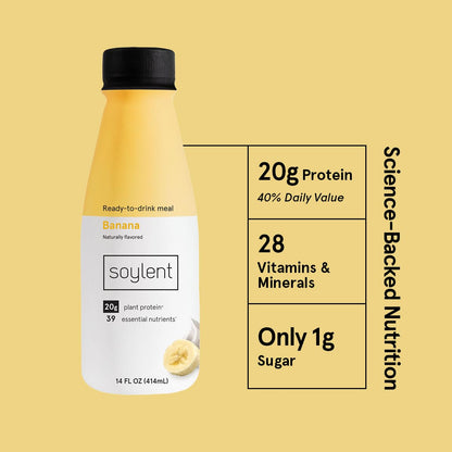 Soylent Meal Replacement Shake, Ready-to-Drink Plant Based Protein Drink