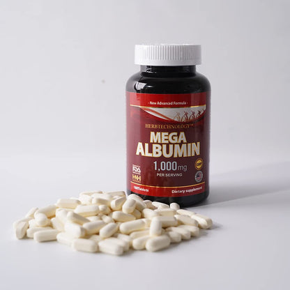 Egg White Albumin Protein Tablets – 1000 mg, 180 Count