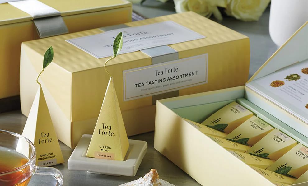 Premium Tea Sampler Gift Box – 20 Assorted Pyramid Infusers