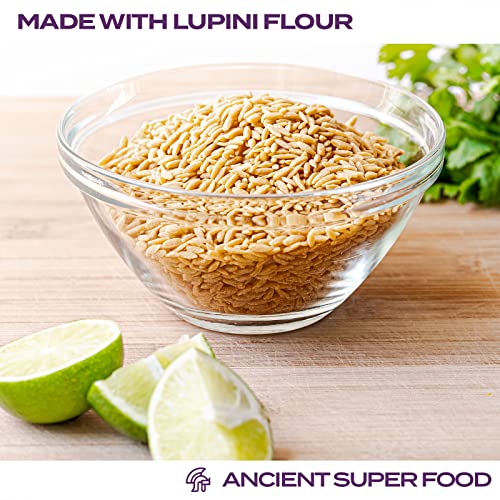 Keto Lupini Orzo Pasta – 18g Protein, 3g Net Carbs, 3 Pack