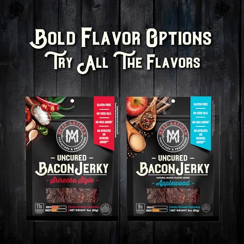 Meat Artisan Uncured Bacon Jerky | Premium Uncured Bacon | Gifts for Men
