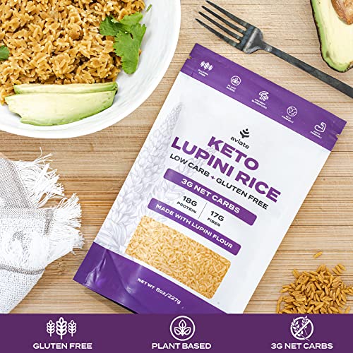 Keto Lupini Orzo Pasta – 18g Protein, 3g Net Carbs, 3 Pack