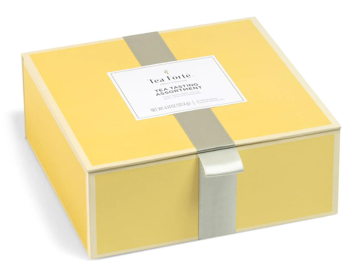 Premium Tea Chest Gift Set – 40 Pyramid Tea Infuser Bags
