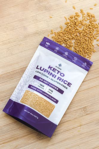 Keto Lupini Orzo Pasta – 18g Protein, 3g Net Carbs, 3 Pack