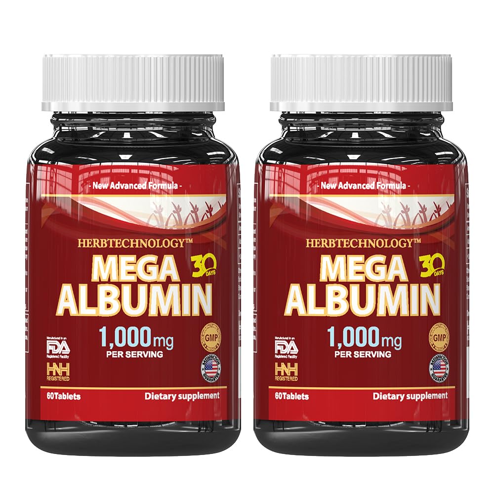 Egg White Albumin Protein Tablets – 1000 mg, 180 Count