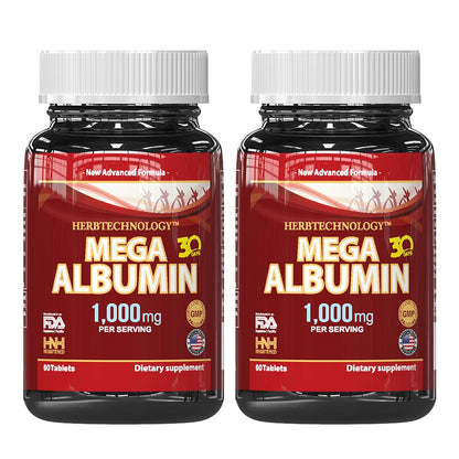 Egg White Albumin Protein Tablets – 1000 mg, 180 Count