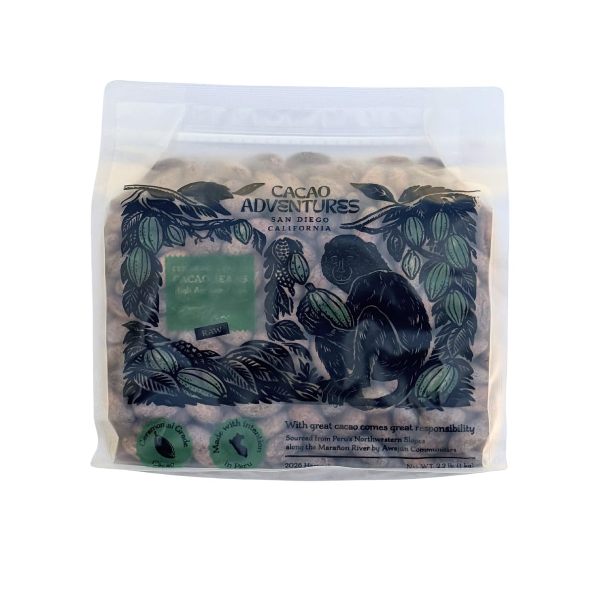 High Amazon Ceremonial Cacao – Premium Single-Origin Cacao