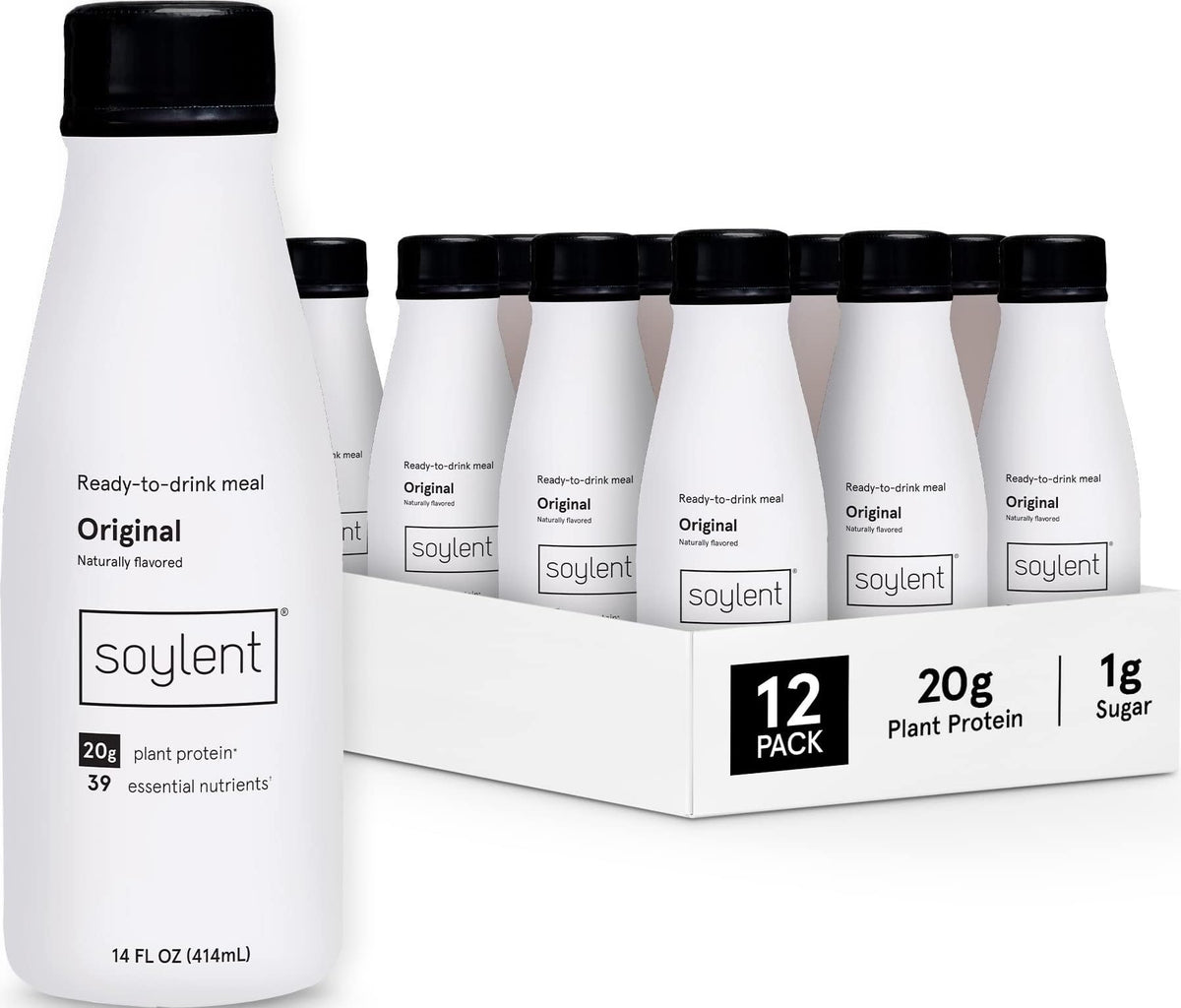 Soylent Meal Replacement Shake, Ready-to-Drink Plant Based Protein Drink