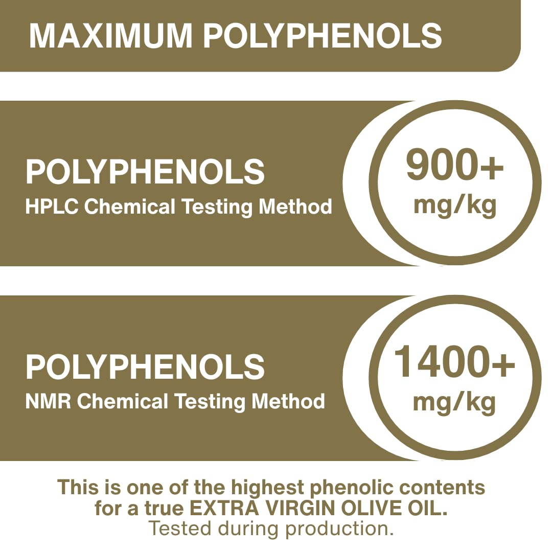 Organic Greek Extra Virgin Olive Oil – High Phenolic, 16.9 oz