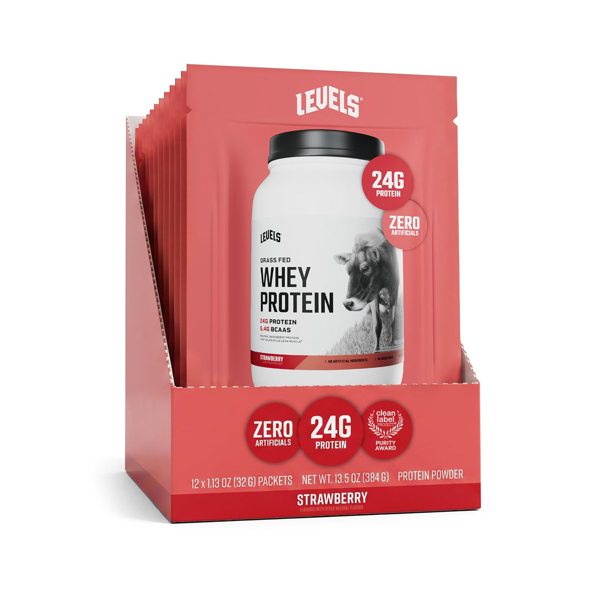 Levels 100% Grass Fed Whey Protein Concentrate