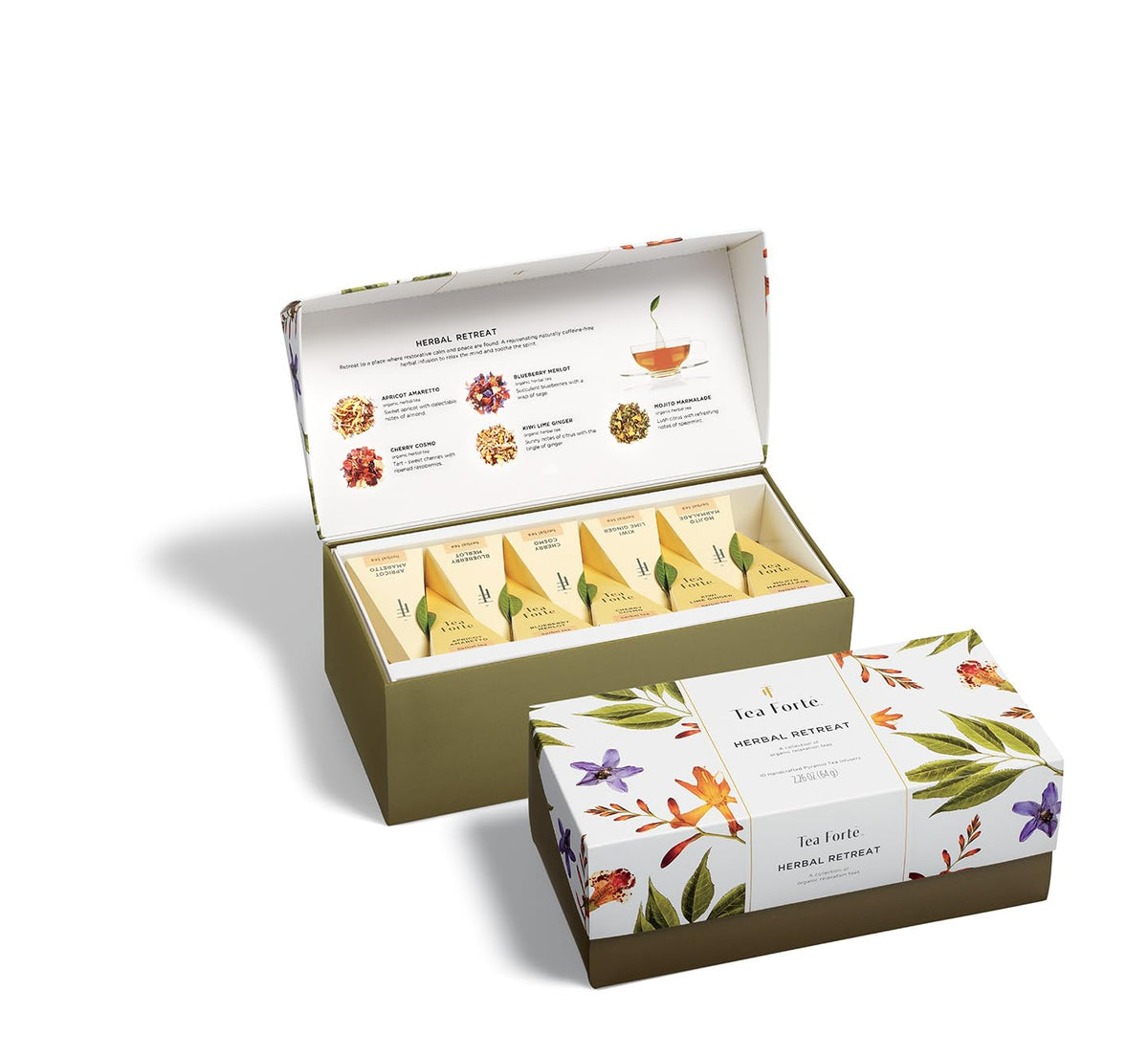 Premium Tea Sampler Gift Box – 20 Assorted Pyramid Infusers