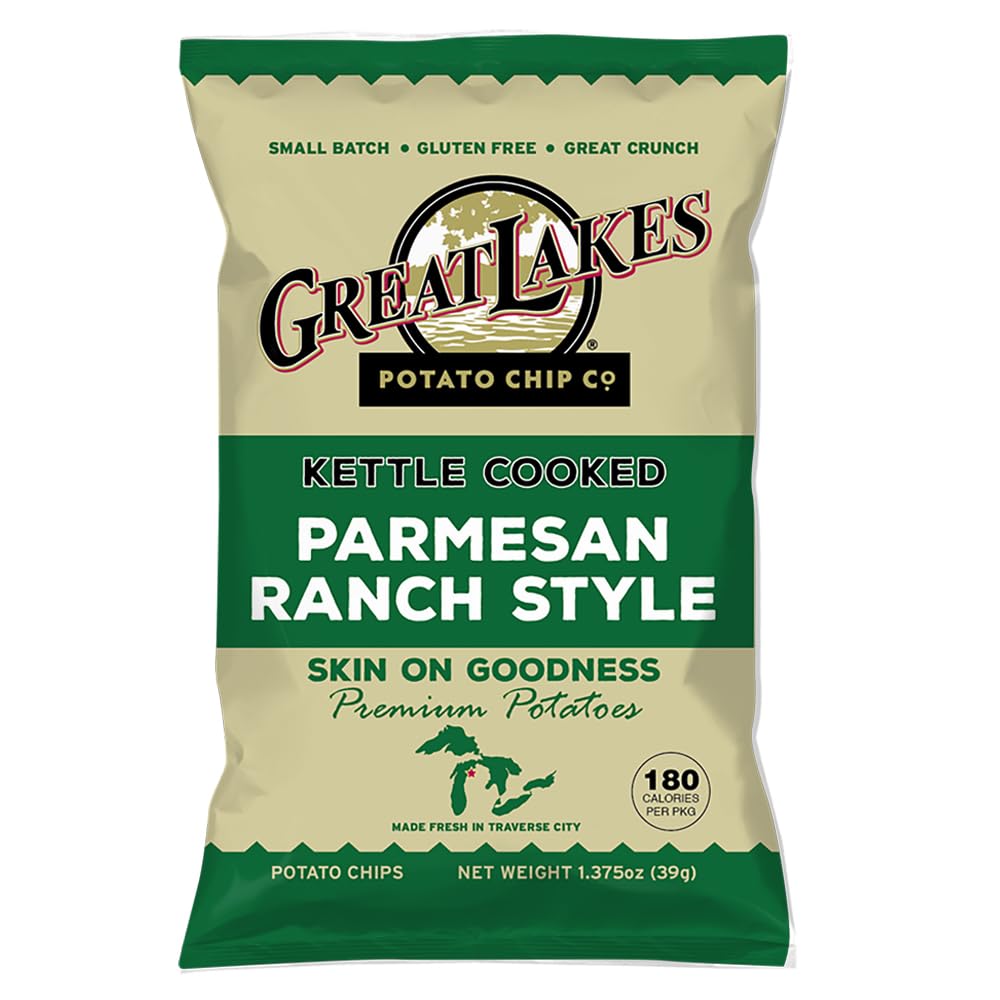 Parmesan Ranch Kettle-Cooked Potato Chips – 40 Snack Bags