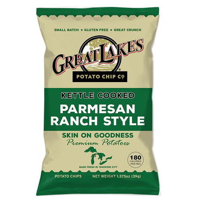 Parmesan Ranch Kettle-Cooked Potato Chips – 40 Snack Bags