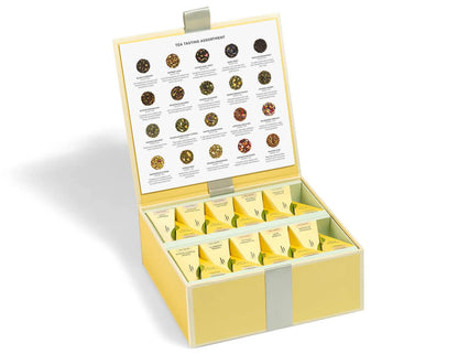 Premium Tea Chest Gift Set – 40 Pyramid Tea Infuser Bags