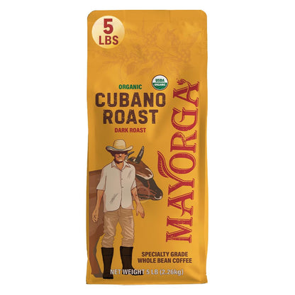 Mayorga Organics Cubano Roast Beans - 100% Arabica Whole Coffee Beans