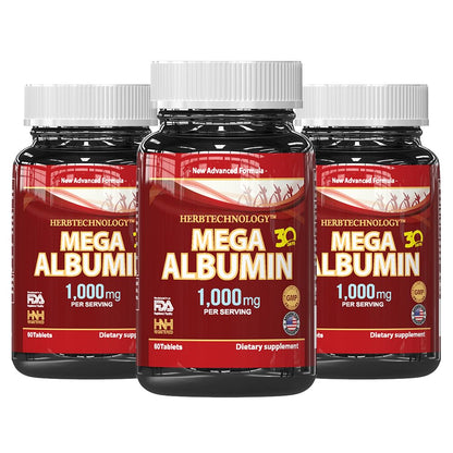 Egg White Albumin Protein Tablets – 1000 mg, 180 Count