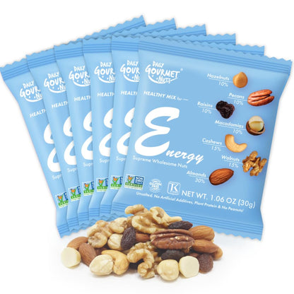 DAILY GOURMET NUTS Unsalted Mixed Nuts Snack Packs