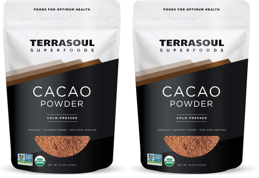 Raw Organic Cacao Powder – Keto & Vegan, 2 lb, 2 Pack