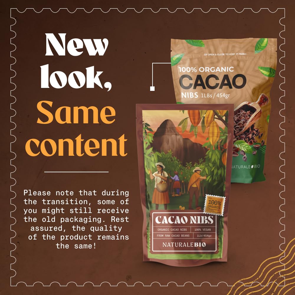 NaturaleBio Organic Cacao Nibs & Powder