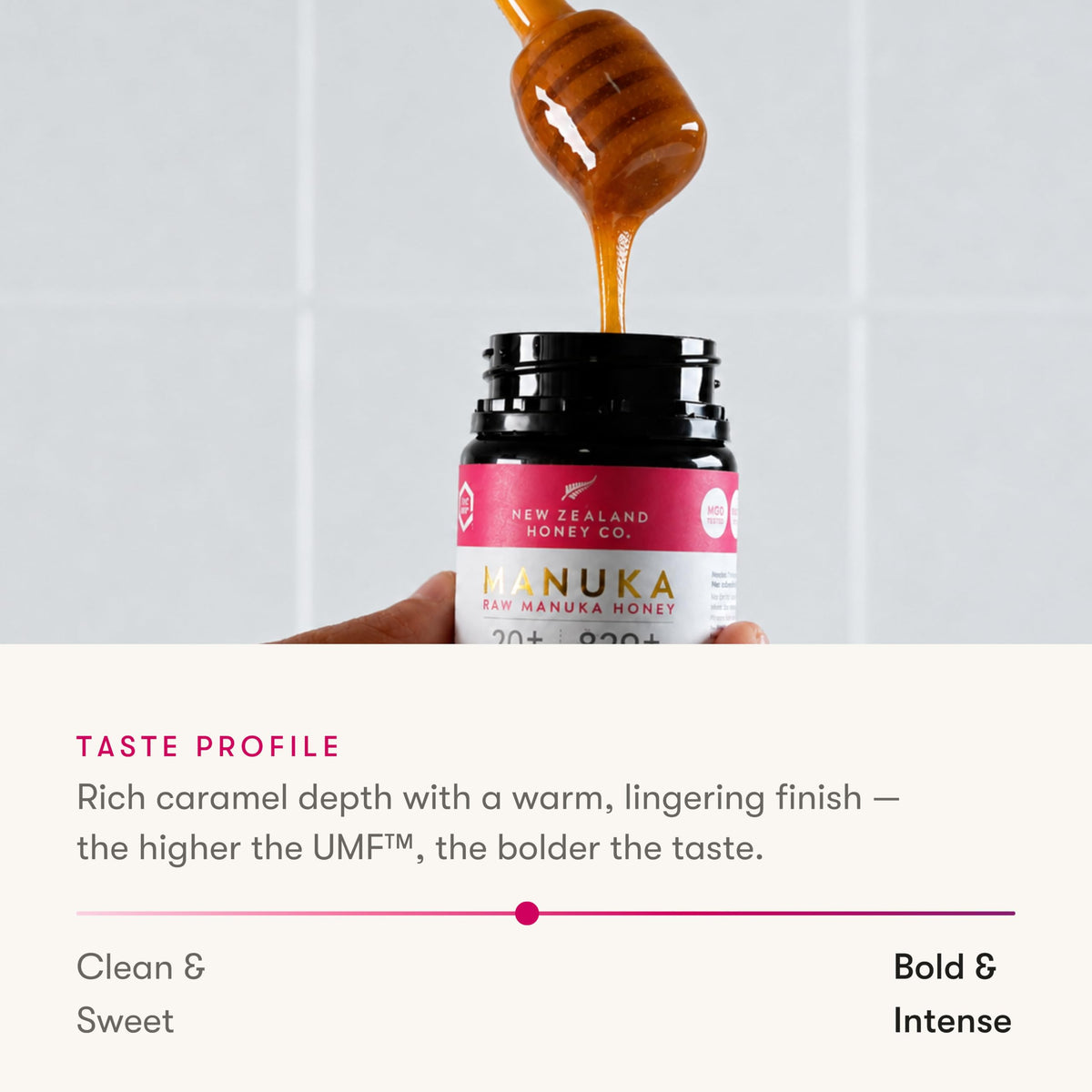 New Zealand Honey Co. Raw Manuka Honey UMF 20+ | MGO 829+