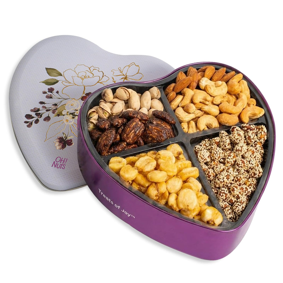 Gourmet Roasted Nuts Gift Tin – Assorted Healthy Snacks
