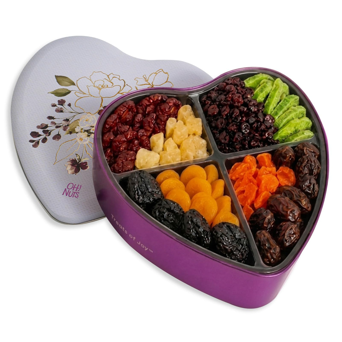 Gourmet Dried Fruit & Nut Gift Tin – Healthy Snack Assortment
