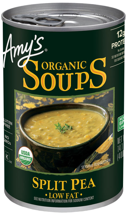 Amy's Soup, Vegan Split Pea Canned Soup