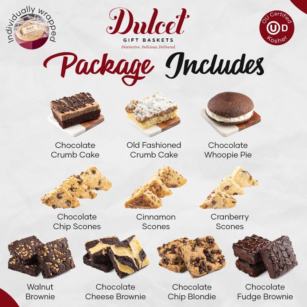 Premium Gourmet Baked Goods Gift Box – Brownies, Pies & Cakes