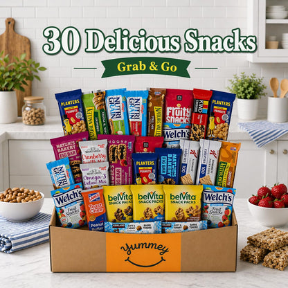 Snack Variety Box – Granola, Nuts, Fruit & Crackers, 30 Count