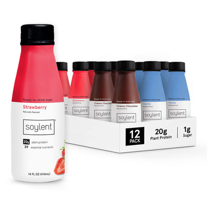 Soylent Meal Replacement Shake, Ready-to-Drink Plant Based Protein Drink