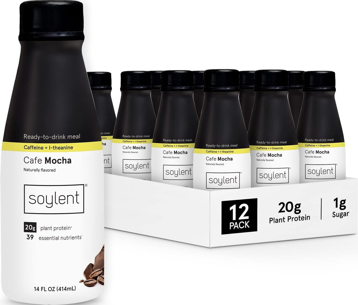 Soylent Meal Replacement Shake, Ready-to-Drink Plant Based Protein Drink