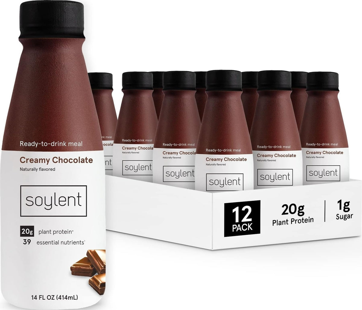 Soylent Meal Replacement Shake, Ready-to-Drink Plant Based Protein Drink