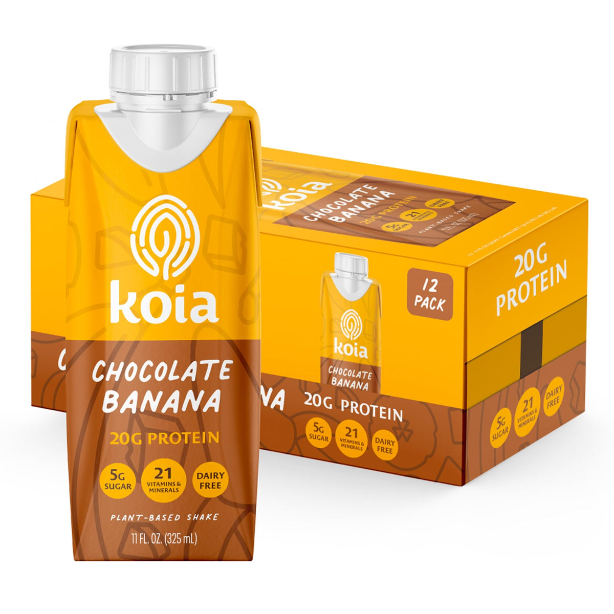 Plant-Based Protein Shake – 20g Protein, 3g Sugar, 12 Pack