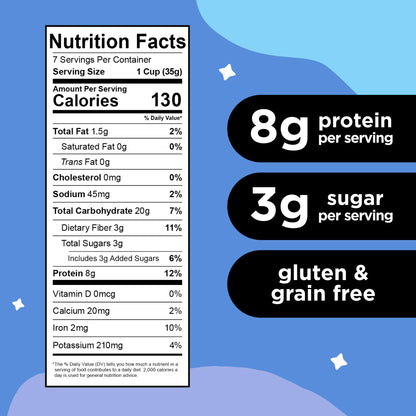 High-Protein Gluten-Free Breakfast Cereal – Low Sugar