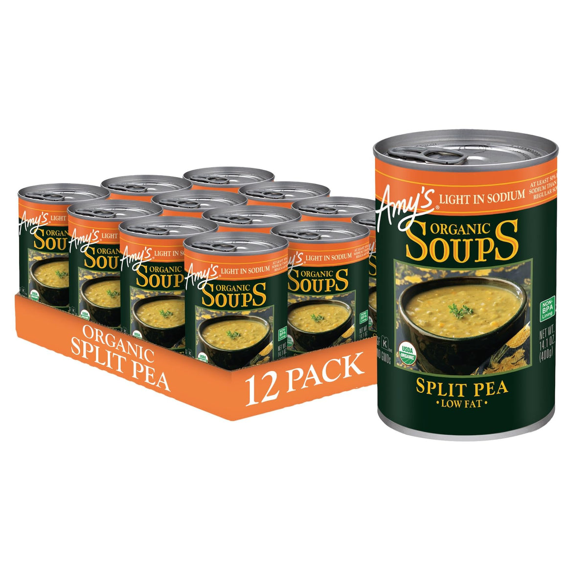 Amy's Soup, Vegan Split Pea Canned Soup