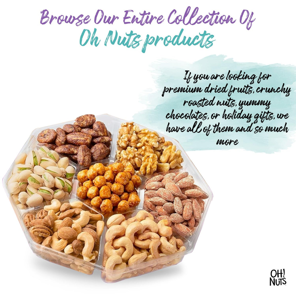 Premium Roasted Nut Gift Tray for Parties & Celebrations