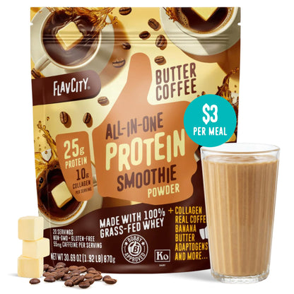 FlavCity Grass Fed Whey Protein Powder